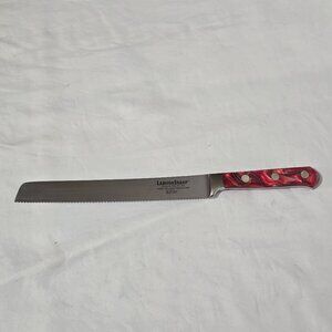 Lamson Sharp Shelburne Falls, MA HC Stainless Steel "FIRE" Serrated Slicing Knif